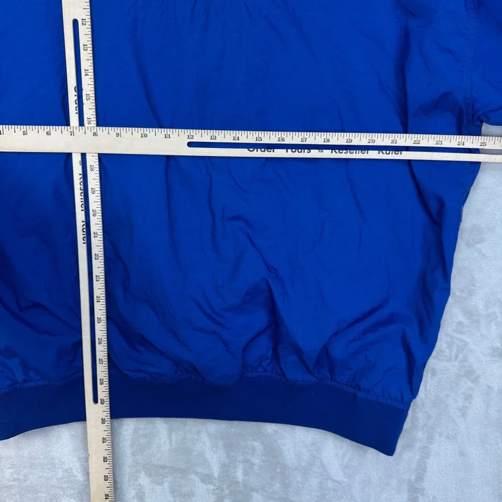 Adidas Windbreaker Mens XL Blue Orange Vintage‎ 90s Pullover Center White Tag